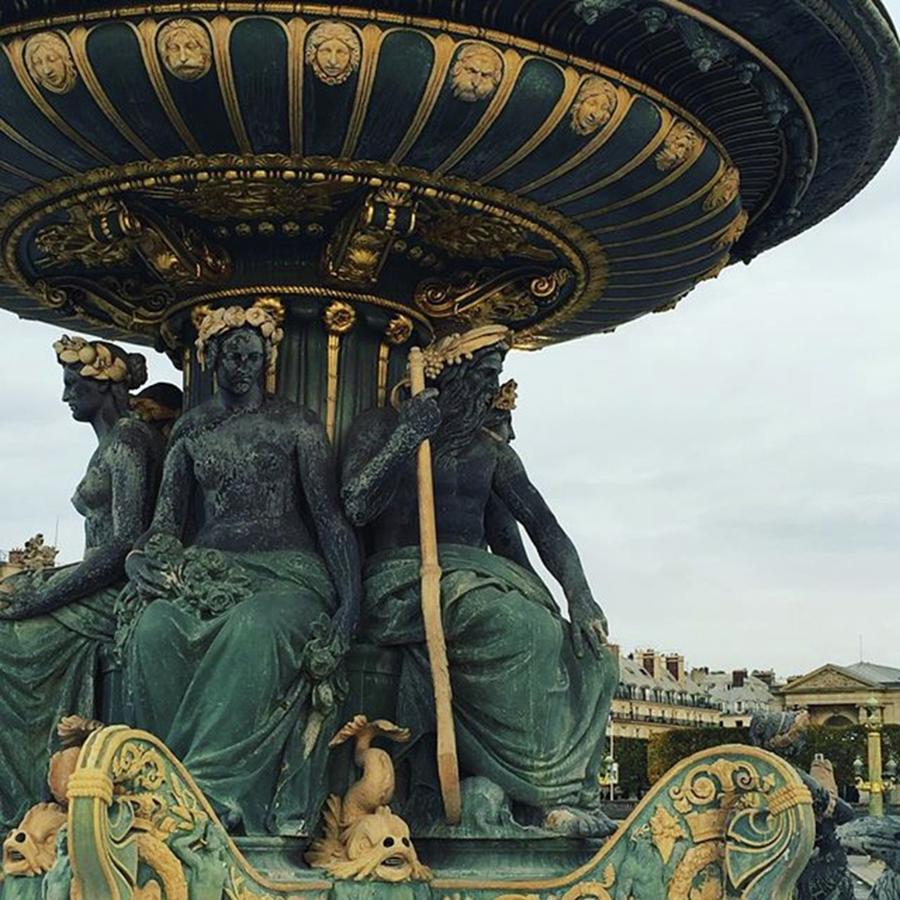 Paris Photograph - Ornate Fountain #paris by Pratik Rai
