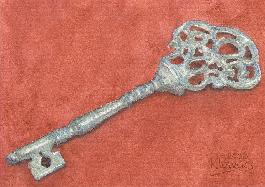Ornate Mansion Key Painting by Ken Powers