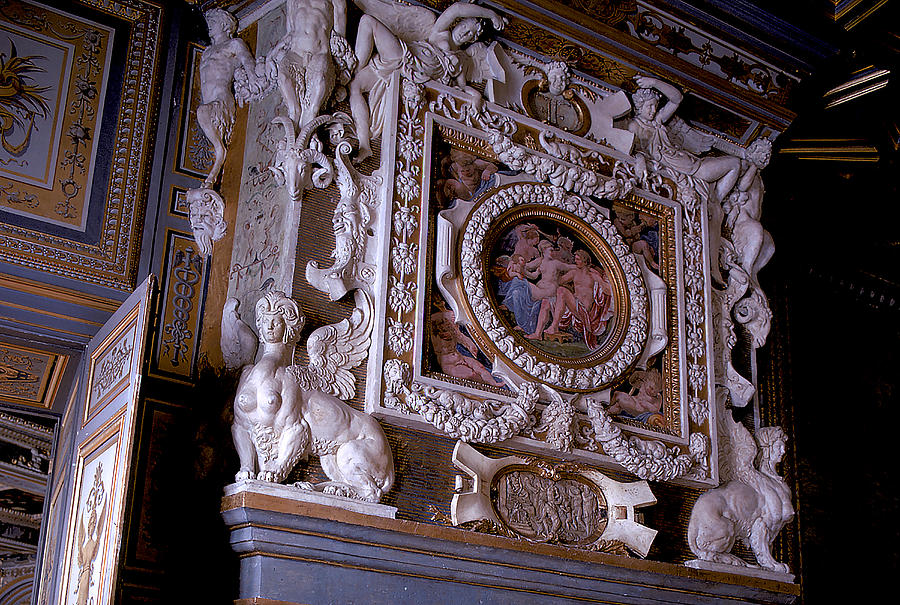 Ornate Mantle at Fontainebleau Photograph by Carl Purcell - Fine Art ...