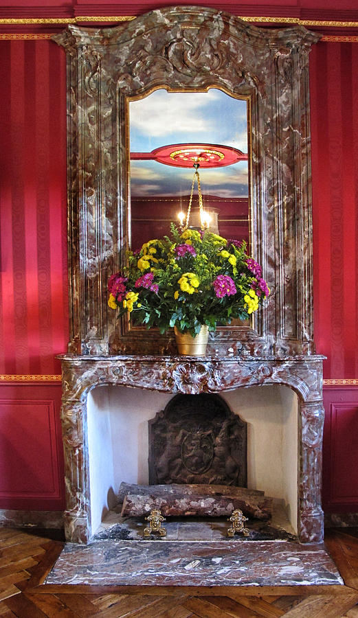 Ornate Marble Fireplace Photograph by Dave Mills