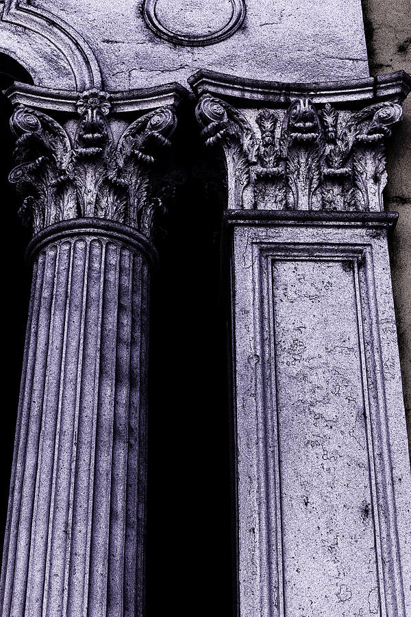 Architecture Photograph - Ornate Pillars by Garry Gay