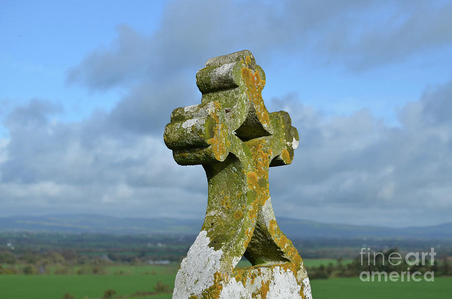 Ornate Stone Christian Cross Photograph by DejaVu Designs