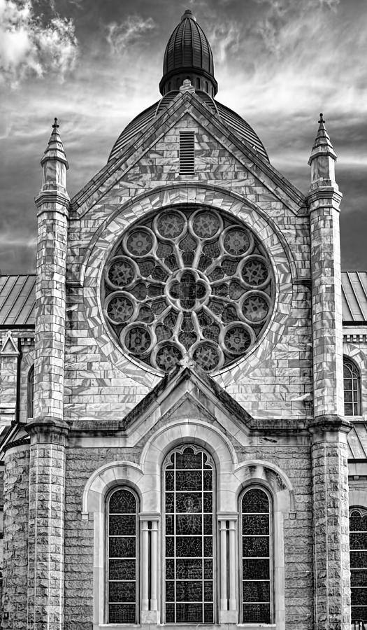 Ornate Windows of Sacred Heart Church Photograph by Chrystyne Novack