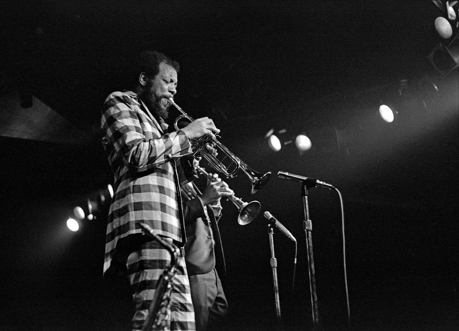 Ornette Coleman on Trumpet Photograph by Lee Santa