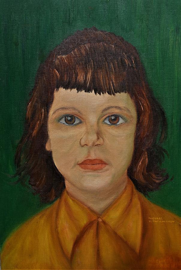 Portrait Painting - Orphan Girl Sandra by Michael Titherington