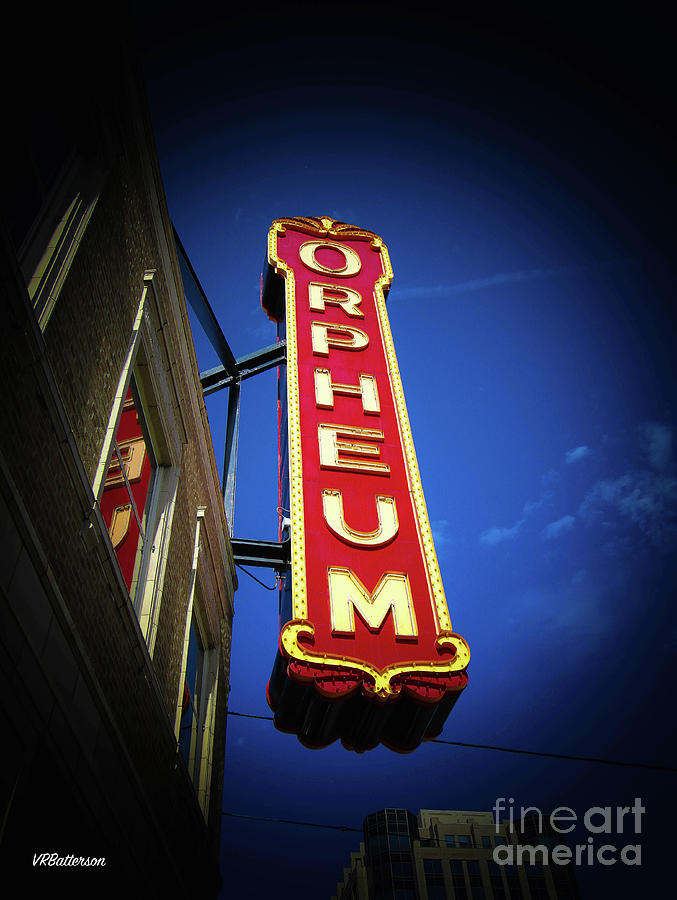 Orpheum Theatre Marquee Memphis Photograph by Veronica Batterson