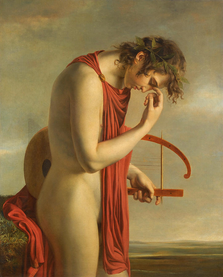 Orpheus Painting by Attributed to Paul Duqueylar