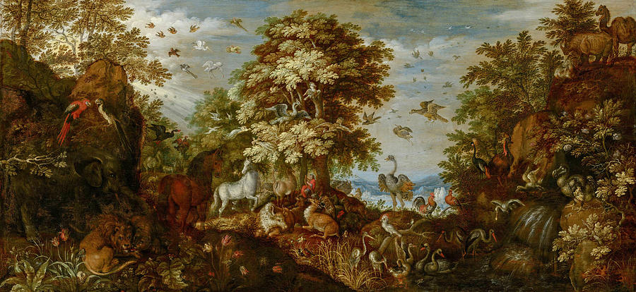 Orpheus Charming the Animals with his Music Painting by Roelant Savery