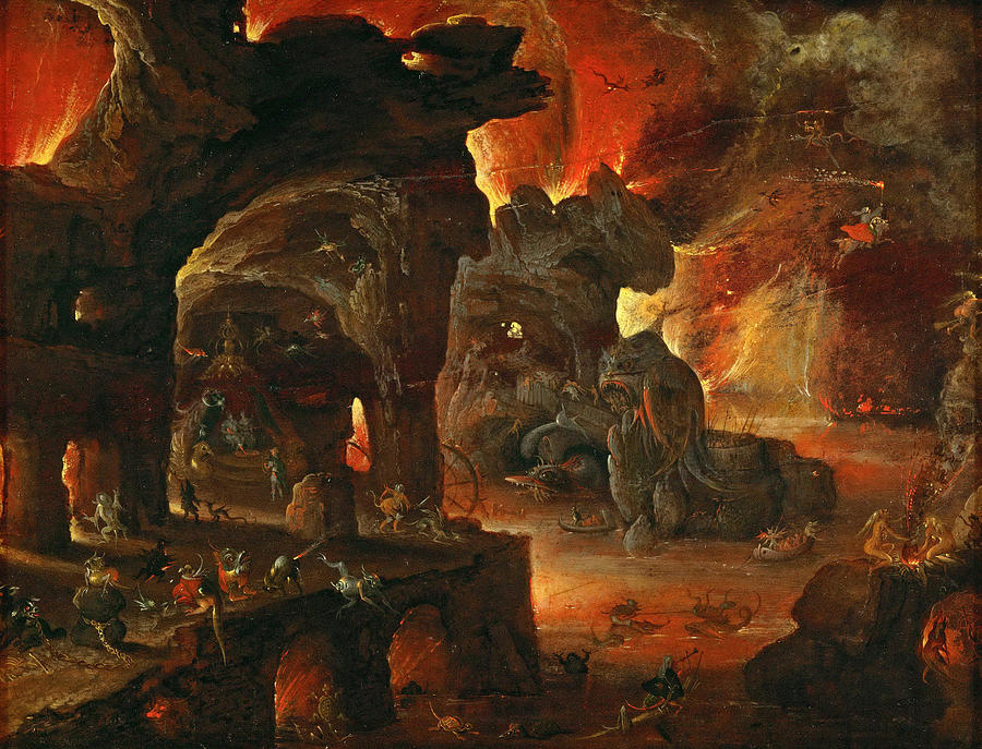 Orpheus in the Underworld Painting by Roelant Savery
