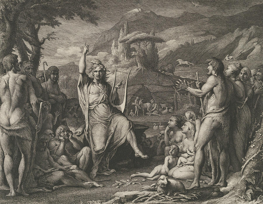 Orpheus Instructing a Savage People in Theology and the Arts of Social Life Relief by James Barry