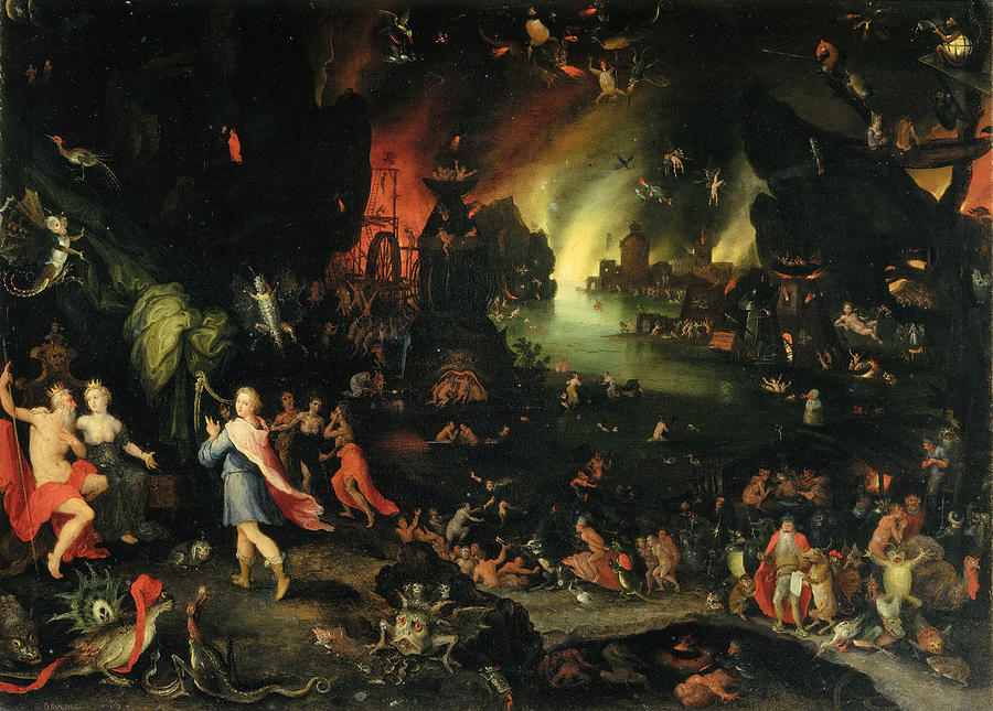 Orpheus Sings for Pluto and Proserpina Painting by Jan Brueghel the Elder
