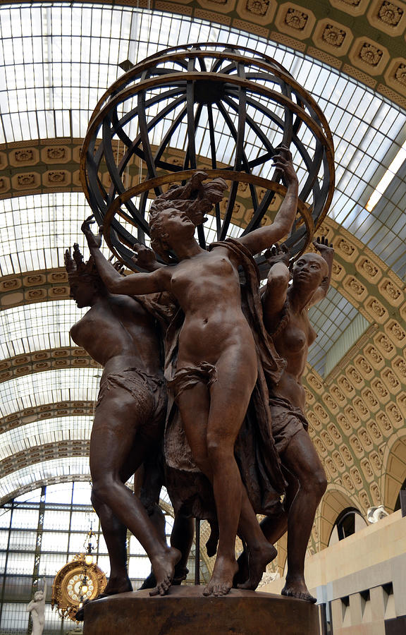 Orsay Museum Four Parts of the World Sculpture Paris France Photograph by Shawn OBrien