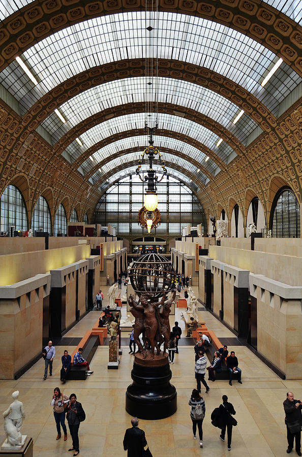 Orsay Museum Symmetric View of Interior Hall Paris France Photograph by Shawn OBrien