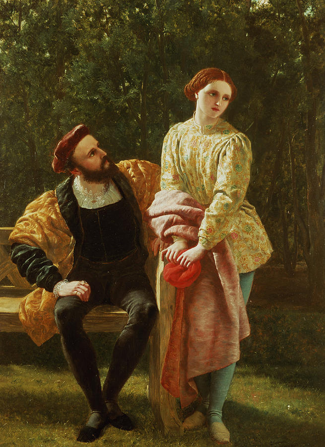 Orsino and Viola Painting by Frederick Richard Pickersgill