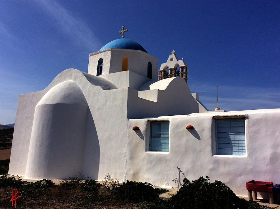 Colette Photograph - Orthodox Church Paros Island Greece  by Colette V Hera Guggenheim
