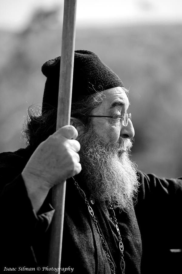 Orthodox priest Talking to the people Photograph by Isaac Silman