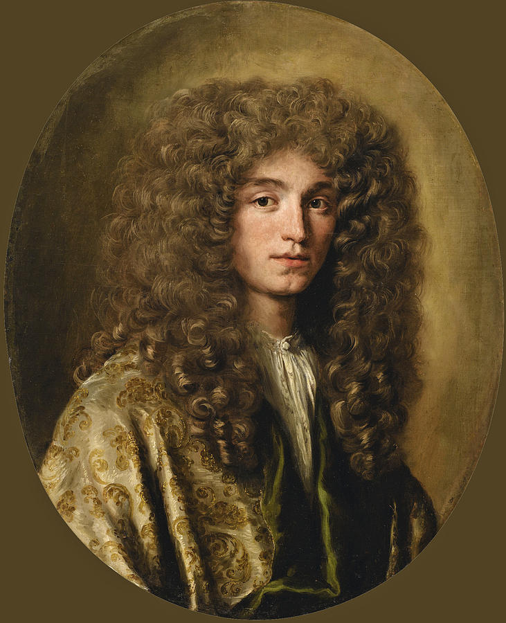 Portrait of a Man wearing a Wig Painting by Jacob Ferdinand Voet