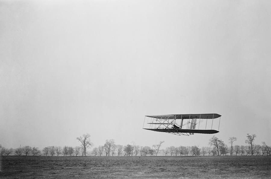 Transportation Photograph - Orville Wright 1871-1948 In Flight by Everett