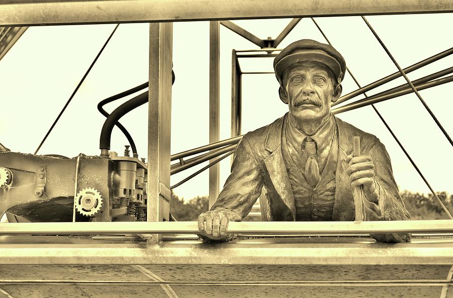 Orville Wright in Sepia Photograph by Jean Goodwin Brooks