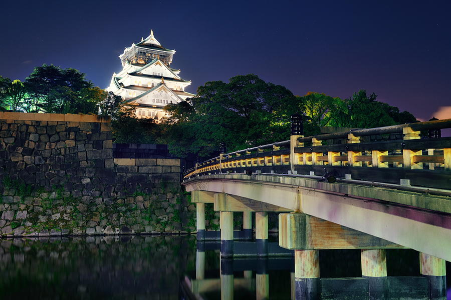 Architecture Photograph - Osaka Castle by Songquan Deng