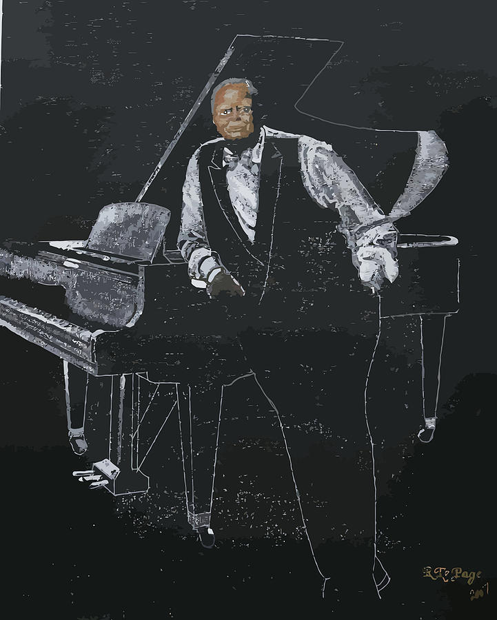Oscar Peterson Painting by Richard Le Page
