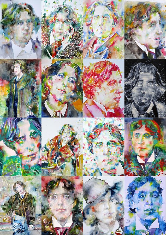 Oscar Wilde Sixteen Painting by Fabrizio Cassetta