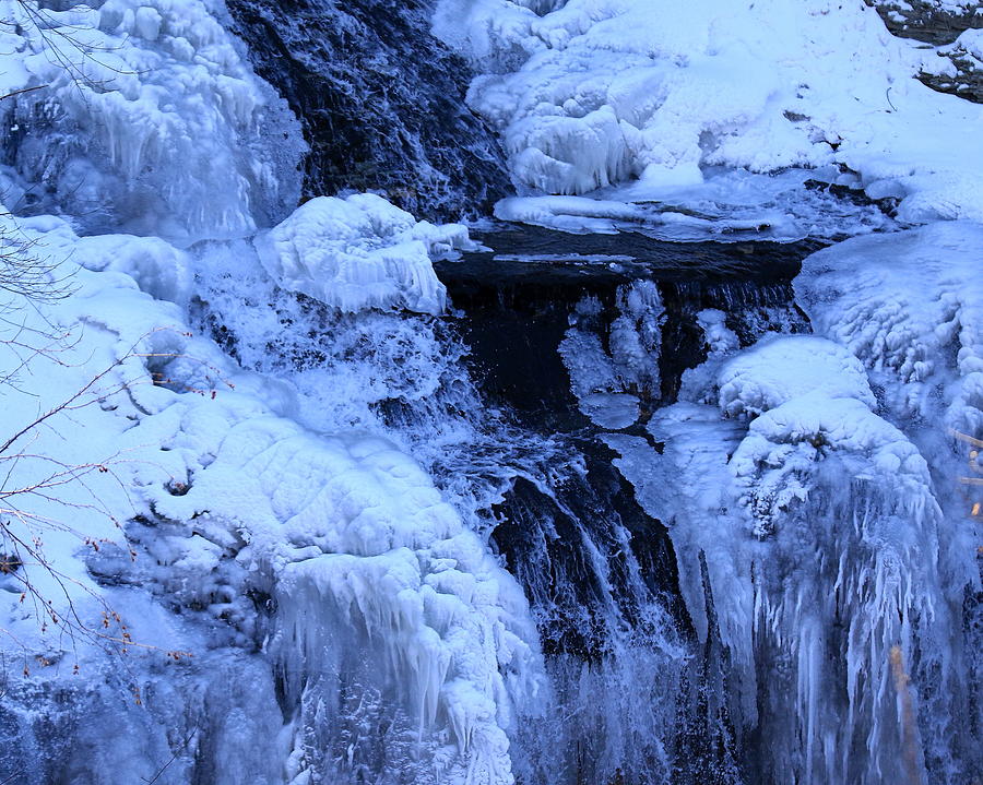 Osceola Waterfall Winter Photograph By Arvin Miner Fine Art America