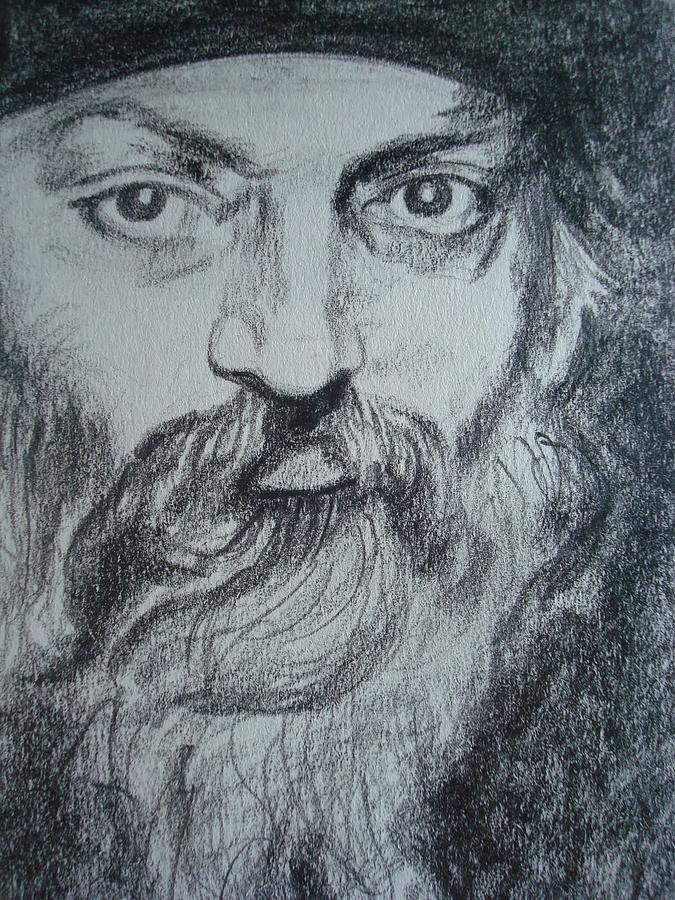 Osho Painting by Davis KM - Pixels