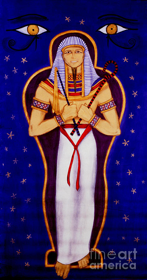 Osiris - Asar Painting by Diveena Seshetta