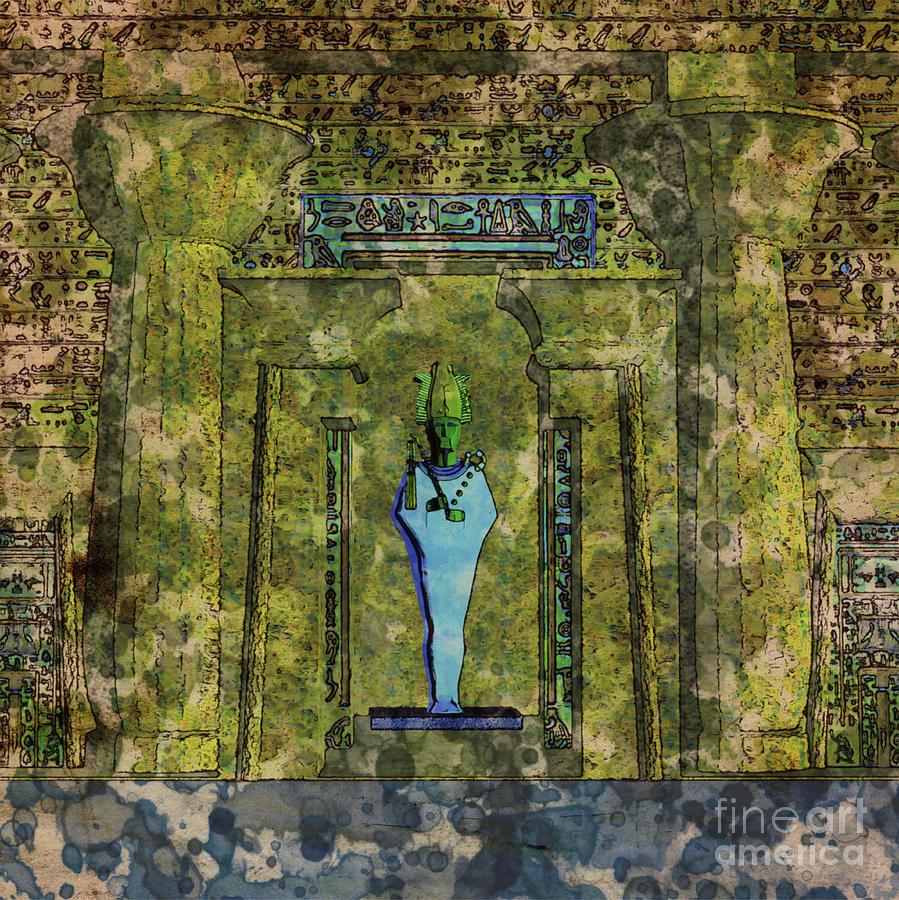 Anubis Digital Art - Osiris by Raphael Terra and Mary Bassett by Esoterica Art Agency