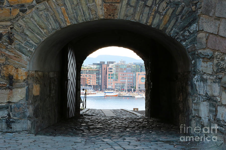 Castle Photograph - Oslo Castle Archway by Carol Groenen