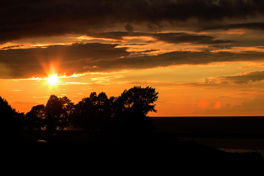 Oswego Sunset Photograph by David Stasiak