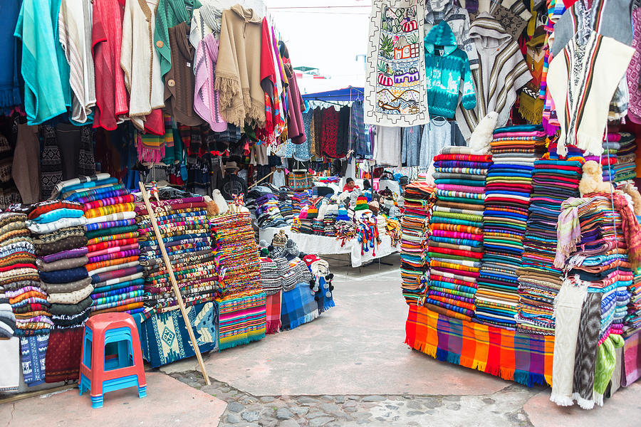 Otavalo Souvenir Stands Photograph by Jess Kraft - Fine Art America