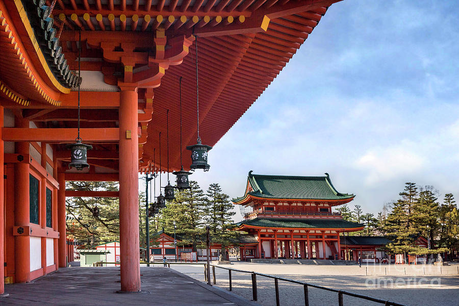 Otenmon Main Gate of Heian Jingu Shrine Photograph by Karen Jorstad