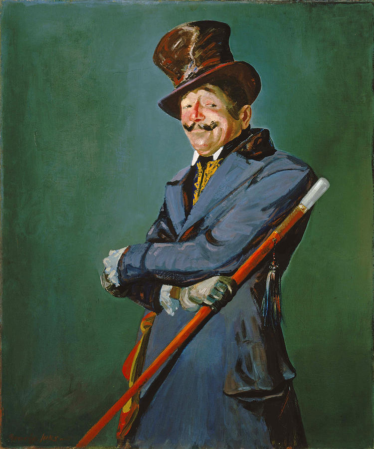 Otis Skinner as Col. Philippe Bridau Painting by George Benjamin Luks
