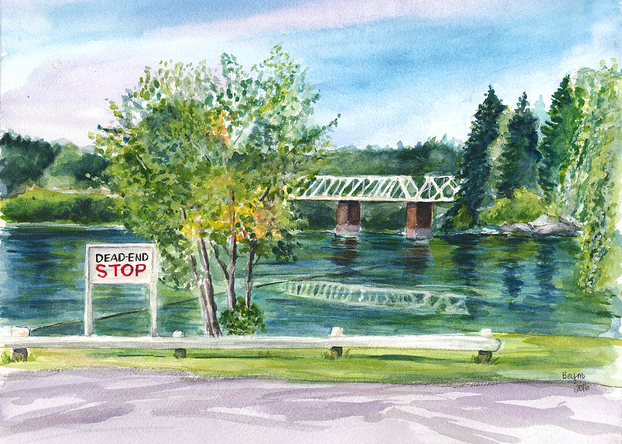 Ottawa River  Painting by Clara Sue Beym