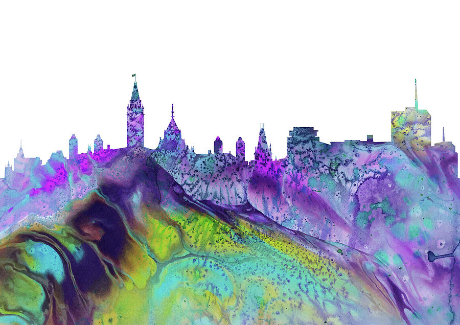 Ottawa Skyline Digital Art by Erzebet S - Fine Art America