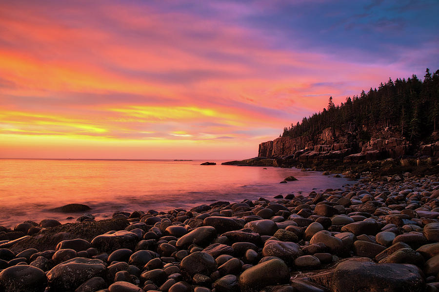 Otter Cliff Dawn Photograph by Jerry Fornarotto