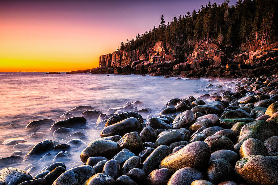 Otter Cliffs Sunrise - Acadia National Park Photograph by Jeff Bazinet ...