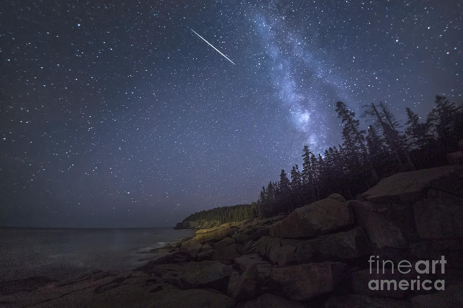 Rocks Photograph - Otter Cove Meteor by Marco Crupi