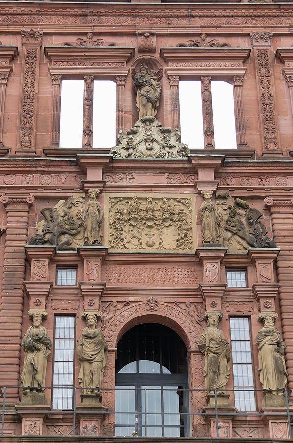 Ottheinrichsbau Entrance II  Photograph by Teresa Mucha