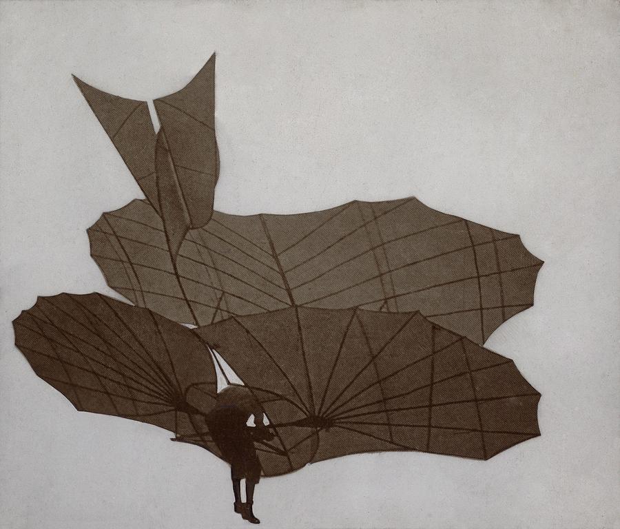 Otto Lilienthal 1848-1896 Flying Photograph by Everett Otto Lilienthal 1848-1896 Flying Photograph by Everett