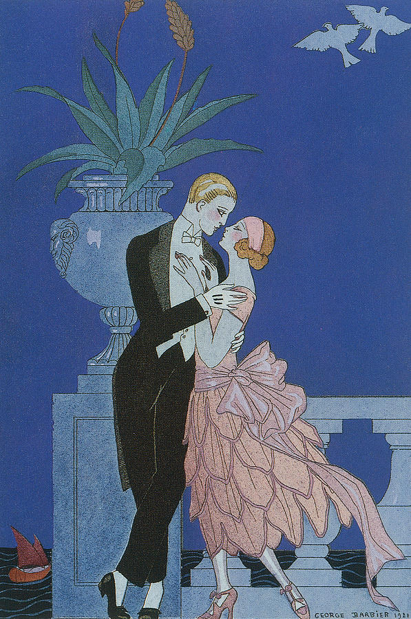 Oui Painting by Georges Barbier