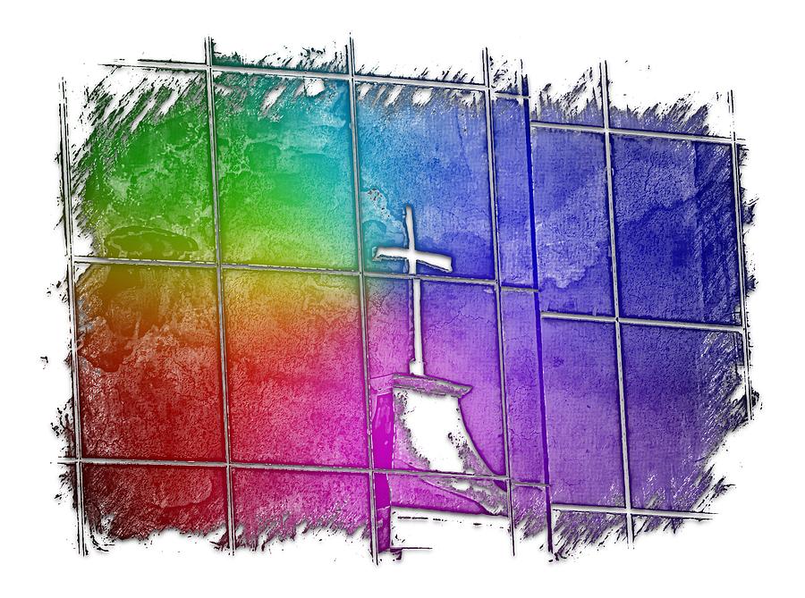 Our Father Cool Rainbow 3 Dimensional Photograph by DiDesigns Graphics