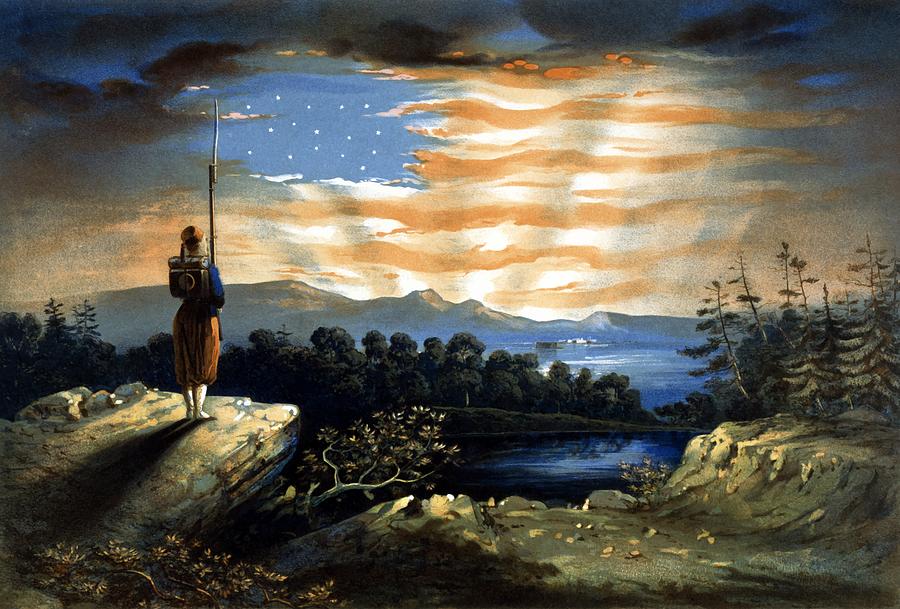 Civil War Painting - Our Heaven Born Banner by War Is Hell Store