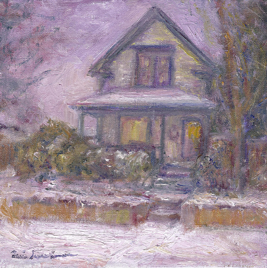 Holiday Painting - Our Humble Abode by Quin Sweetman