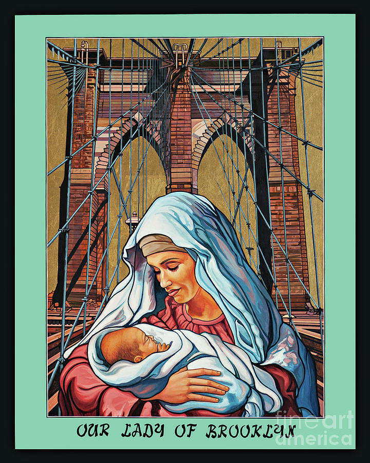 Our Lady of Brooklyn Painting by Lewis Williams OFS