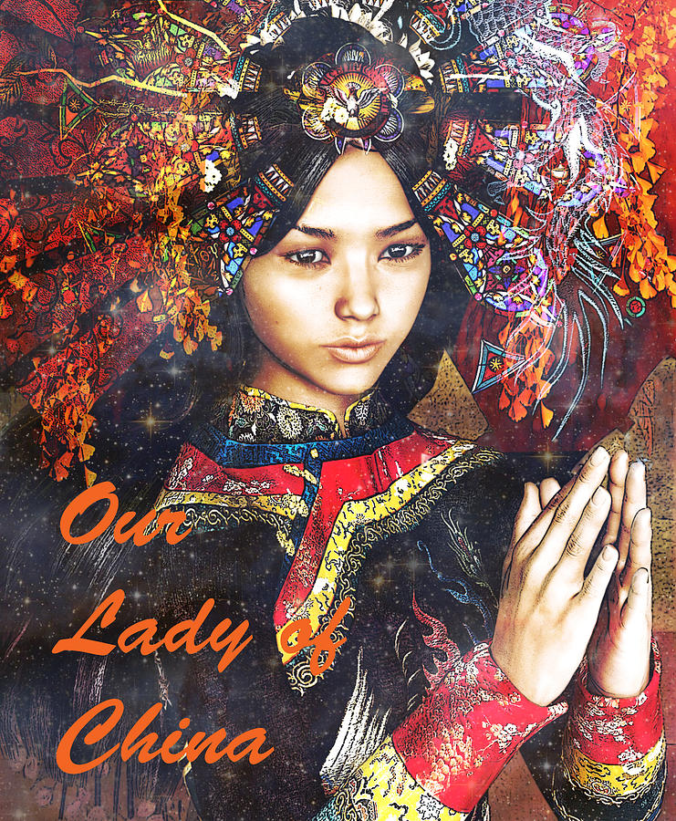 Our Lady of China/2 Painting by Suzanne Silvir