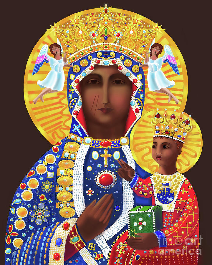 Our Lady of Czestochowa - MMCZE Painting by Br Mickey McGrath OSFS