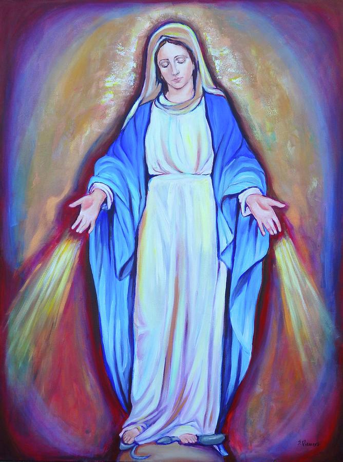 Our Lady of Grace Painting by Sheila Diemert